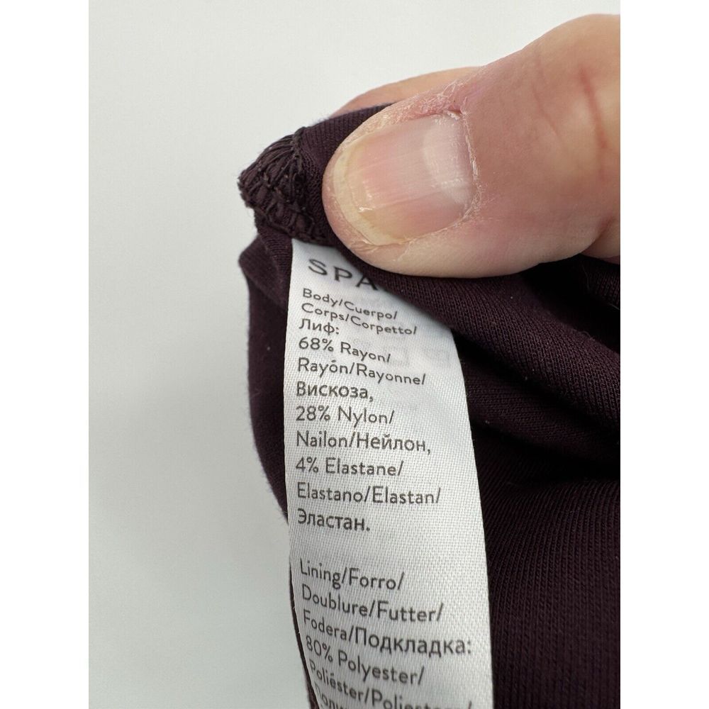 Spanx Ankle Ponte Split Hem Legging Burgundy Women's Size 1X EUC - Picture 5 of 7